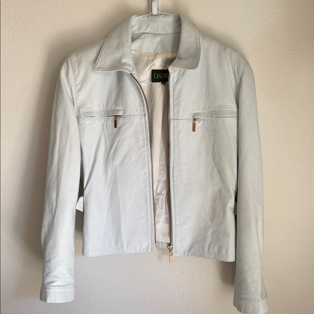 DANIER |  Y2K Women's light Green | Soft Leather Jacket
